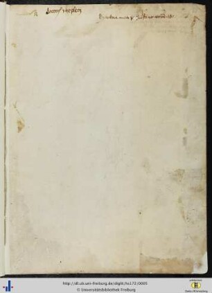 (1r) Besitzvermerk von Ulrich Rotpletz.