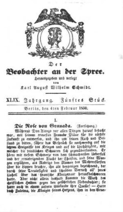 5. Stueck, 4. Februar 1850