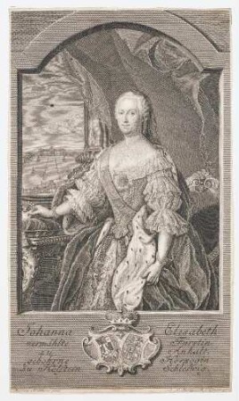 Bildnis von Johanna Elisabeth (1712-1760), Fürstin von Anhalt-Zerbst
