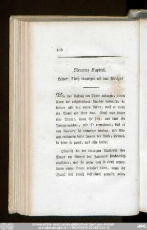 Neuntes Kapitel. Leider! Noch trauriger als das Vorige!