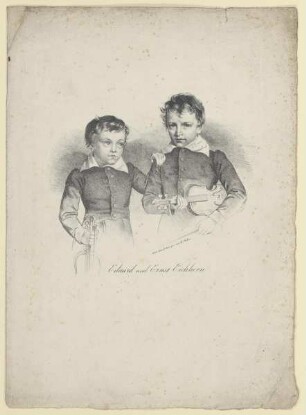Doppelbildnis von Eduard und Ernst Eichhorn