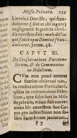 121-154, Caput XI.
