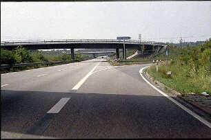 Einfahrt in Tangente Nordost (Wolfartsweier Richtung Heidelberg) von Fahrbahn Nord der K9652 (Wolfartsweier Richtung Landau)