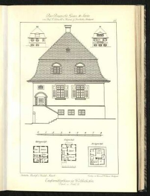 Einfamilienhaus in Wollishofen, Details zu Tafel 17.