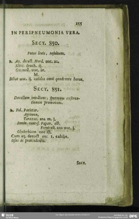 In Peripneumonia Vera