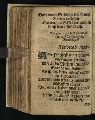 Herr Pescheck zeiget ...