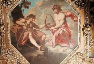 Merkur reicht seine Lyra an Apollo weiter