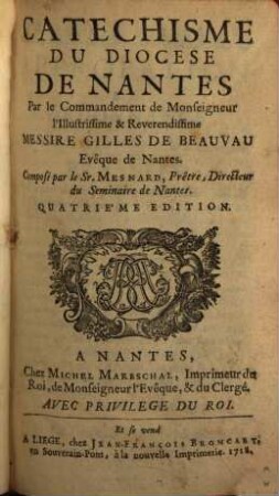 Catechisme Du Diocèse De Nantes