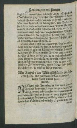 Wie Ampedo das Wündschhütlin zu stücken hiebe/ und verbrennet/ das niemand keine freud damit solt haben.