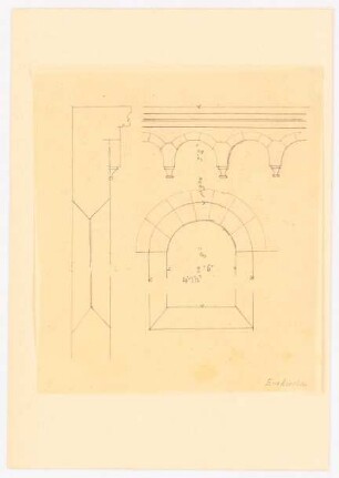 St. Martin, Euskirchen: Schnitt Wand, 2 Details