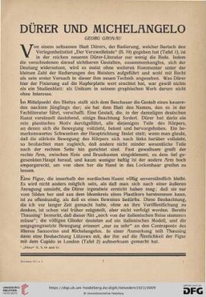 Dürer und Michelangelo