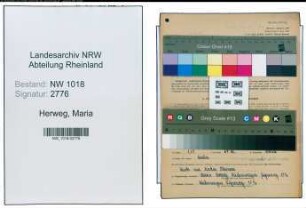 Entnazifizierung Maria Herweg , geb. 13.10.1921 (Krankenschwester)