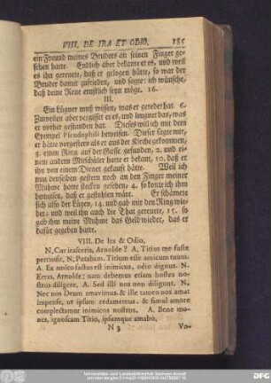 VIII. De Ira & Odio.