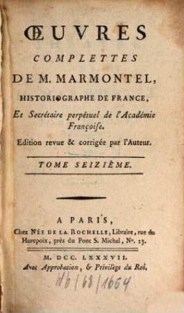 Théatre De M. Marmontel. 2