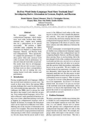 Do FreeWord Order Languages Need More Treebank Data? Investigating Dative Alternation in German, English, and Russian