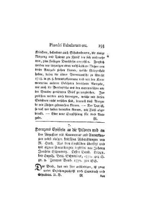 Horazens Episteln an die Pisonen und an den Augustus mit Kommentar und Anmerkungen nebst einigen kritischen Abhandlungen von R. Hurd. Aus dem Englischen übersetzt und mit eignen Anmerkungen begleitet von Johann Joachim Eschburg. Erster Band. Leipzig, bey Engelh. Benj. Schwickert, 1772. 418 S. gr.8. Zweyter Band. 1772. 321 SS.