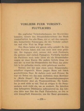 Vorliebe fuer Vorsintflutliches