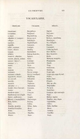 Vocabulaire