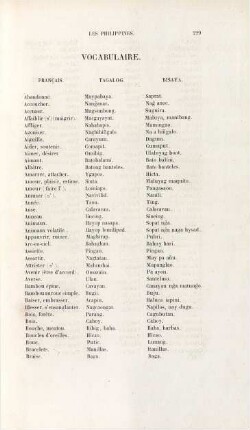 Vocabulaire