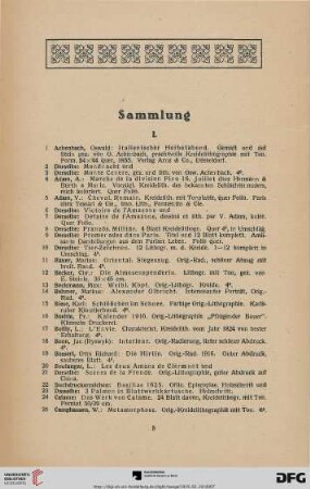 Sammlung I. (Nr. 1-223)