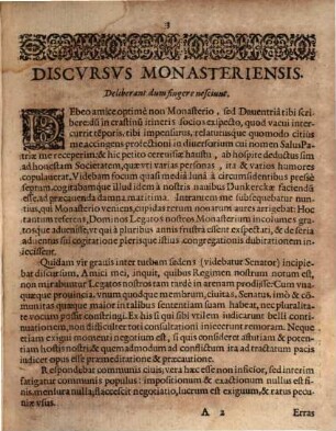 Discursus Monasteriensis Deliberant dum fingere nesciunt : Discursus Gallicus Sic vos non vobis