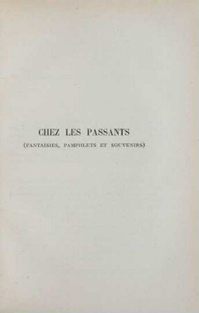 Chez les passants