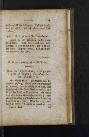 Drei und zwanzigster Abschnitt.