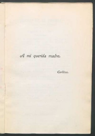 [Dedicatoria] A mi querida madre