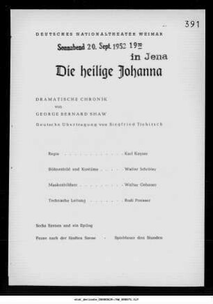 Die heilige Johanna