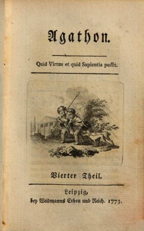 Agathon, Vierter Theil