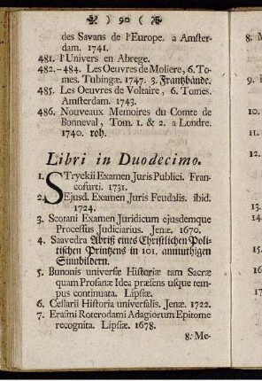 Libri in Duodecimo.
