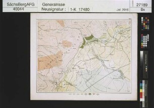 Geologische und Grubenrevierkarte des Kohlenbeckens von Teplitz- Dux- Brüx [Teplice- Duchcov- Most] in Böhmen