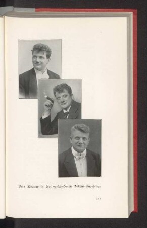 Otto Reuter in drei verschiedenen Lebensjahrzehnten