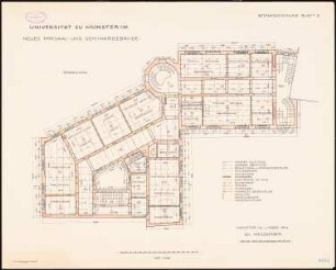 Universität Münster Hörsaal- und Seminargebäude: Grundriss Erdgeschoss 1:100