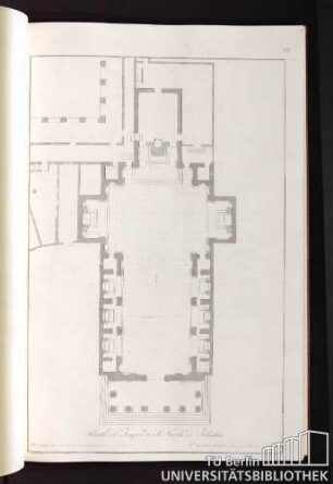 Pianta del Tempio di S. Nicola de' Tolentini