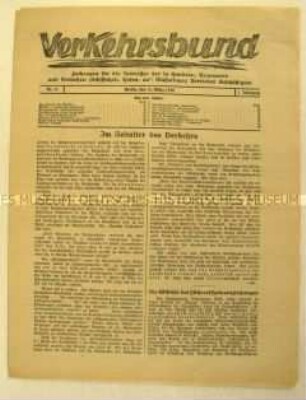 Mitteilungsblatt "Verkehrsbund"