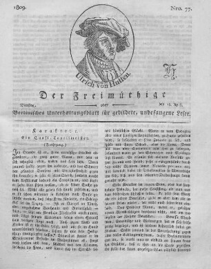 Nro. 77., Dienstag, den 18. April 1809