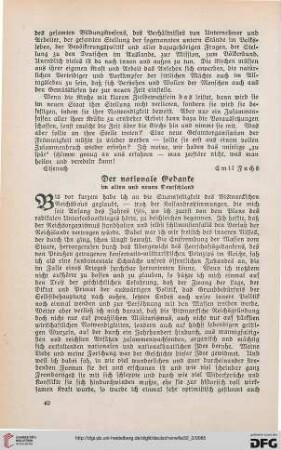 32: Der nationale Gedanke : im alten und neuen Deutschland, [1]