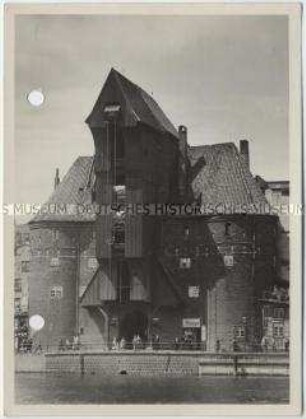 Danzig, Krantor an der Langen Brücke
