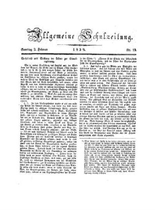 Verhältnis und Stellung der Lehrer zur Staatsregierung