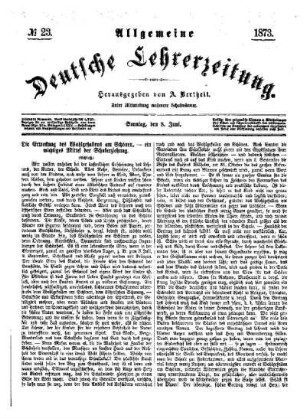 Die Erweckung des Wohlgefallens am Schönen, - ein wichtiges Mittel der Schulerziehung : Schluß