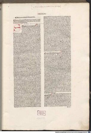 Lectura super prima et secunda parte Digesti novi : mit Apostillae von Alexander Tartagnus. 2