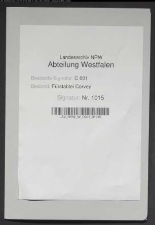 Geburtsschein der Agnes Flaskamp, Meinbrexen, geb. 1644