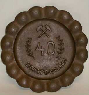 Wandteller zum 40. Dienstjubiläum