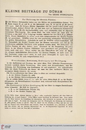 15: Kleine Beiträge zu Dürer
