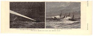 The naval manoevers, with the hostile fleet, H.M.S. "Arethusa"