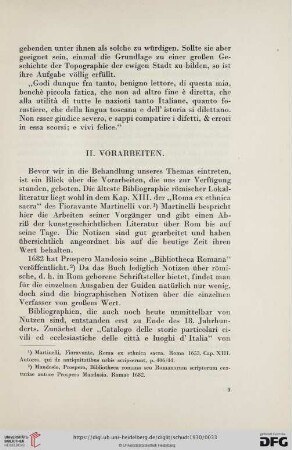 II. Vorarbeiten