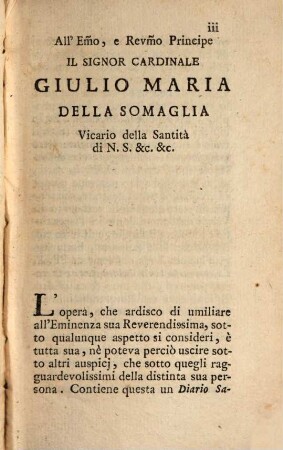 Diario Sacro, Tomo Primo. Trimestre I.