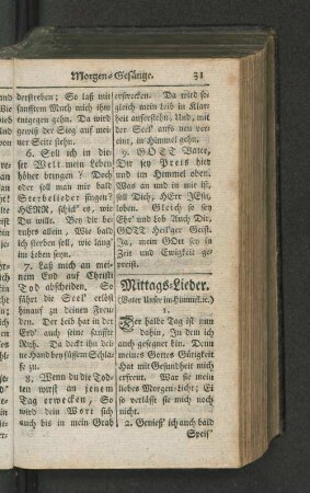 Mittags-Lieder.