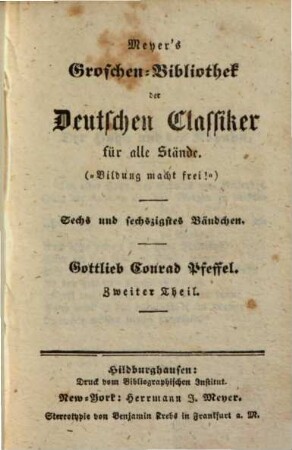 Gottlieb Conrad Pfeffel, 2